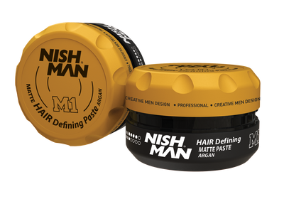 Матова паста для стилізації волосся Nishman M1 Matte Paste Argan 100ml 10704059 фото