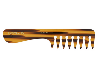 Текстурующая расческа из янтарного ацетата Suavecito Amber acetate texture comb C162NN фото