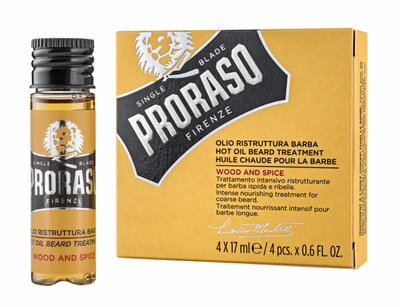 Розігріваюча олійка для догляду за бородою Proraso Beard Oil Wood&Spice 17ml 400790 фото