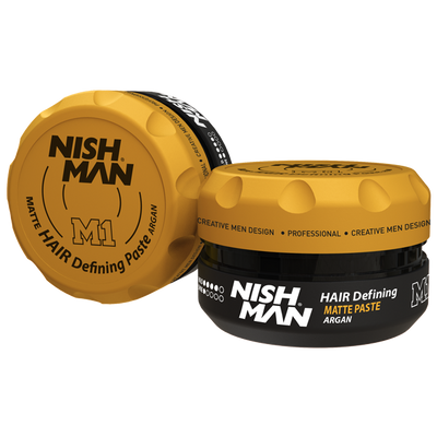 Матова паста для стилізації волосся Nishman M1 Matte Paste Argan 30ml 10704055 фото