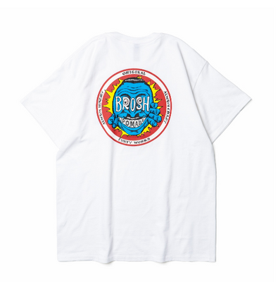 Футболка біла XL BROSH x FUSTY WORKS S/S TEE FACE LOGO WHITE XL BR8148 фото