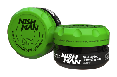Матова глина для укладання волосся Nishman М2 100ml 10704060 фото