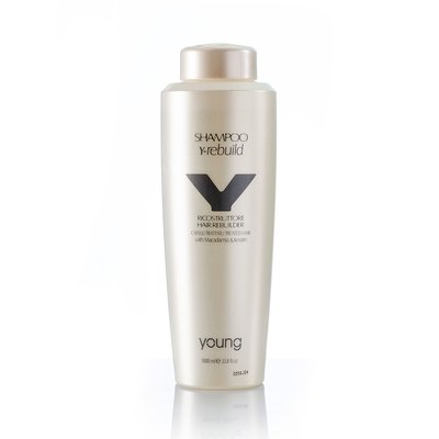 Шампунь для волос Young Y-REBUILD с маслом макадамии и кератином 1000ml 0724 фото
