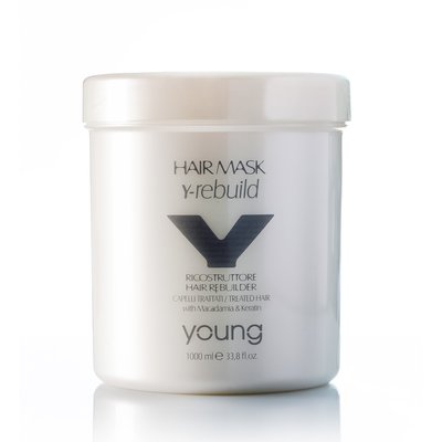 Маска з олією макадамії та кератином YOUNG Y-REBUILD REBUILDER HAIR MASK Macadamia & Keratin 1000ml 0726 фото