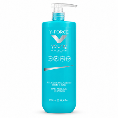 Безсульфатний живильний шампунь Y FORCE SHAMPOO IDRATANTE NUTRIENTE ANTI AGE 1000ml 0819 фото