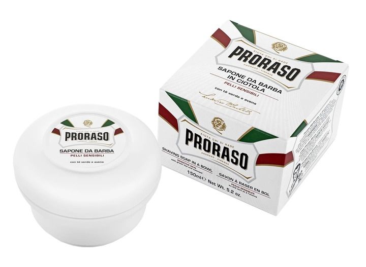 Мыло для бритья Proraso с экстрактом зеленого чая и овса для чувствительной кожи 150мл 400621 фото