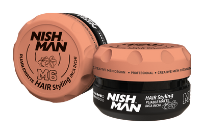 Матова помада-віск для стилізації волосся Nishman M6 Flexible Matte Inca Inchi 100ml 10704065 фото