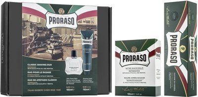 Подарунковий набір для гоління Proraso Освіжаючий та тонізуючий, з евкаліптовою олією й ментолом Крем 150 мл + Бальзам 100 мл 400485 фото