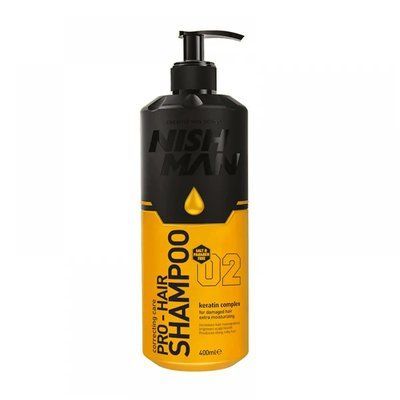 Шампунь для волосся Nishman Pro-Hair Shampoo 02 Keratin Complex 400ml 10701012 фото