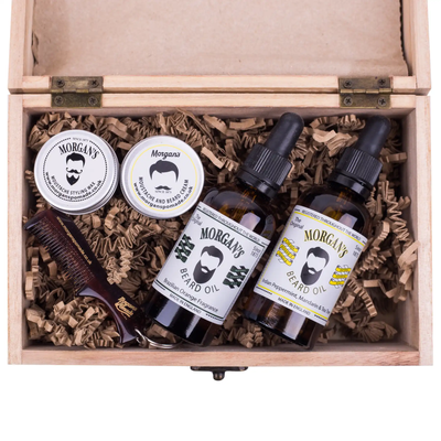 Подарунковий набір засобів для догляду за бородою Morgan's Beard Oil Combo Chest M199 фото