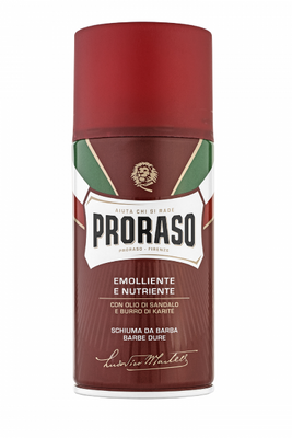 Піна для гоління з екстрактом сандалового дерева Proraso Shaving foam Coarse beards 300ml 400437 фото
