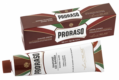 Живильний крем для гоління з екстрактом сандалового дерева Proraso Shaving soap in a tube Coarse Beards 150ml 400512 фото