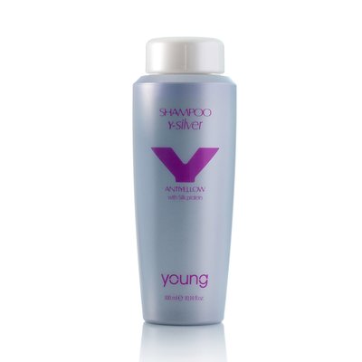 Шампунь для волосся YOUNG –Y SILVER -SHAMPOO ANTIYELLOW with Silk protein 300ml 0675 фото