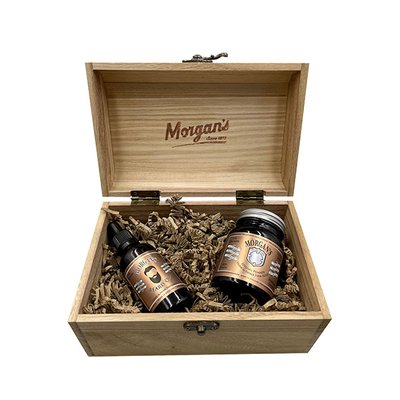 Подарунковий набір стилізація волосся та бороди Морганс Morgan's Wooden Oudh & Amber Chest M311 фото