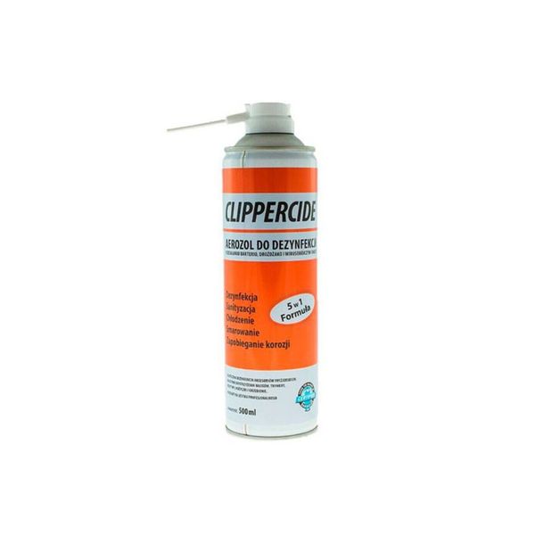 Аэрозоль 5в1 для стерилизации и смазки машинок и триммеров BARBICIDE Clippercide Spray 500ml 72131 фото