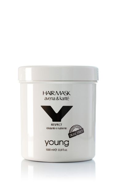 Маска для волос Young HAIR MASK ORGANICO RESPECT AVENA ^ KARITE 1000ML 0795 фото