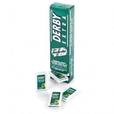 Леза Derby Extra Green двосторонні (20х5) 100 шт DRBEXD51 фото