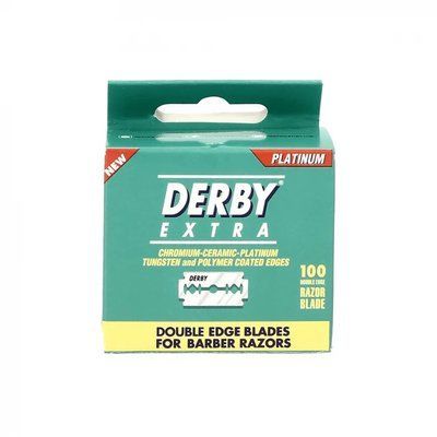 Двосторонні леза для гоління Derby Extra Mini DE 100шт. 10305010 фото