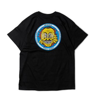 Футболка чорна L BROSH &times; FUSTY WORKS S/S TEE FACE LOGO BLACK L BR8144 фото