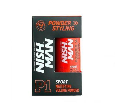 Матуюча пудра для об'єму волосся Nishman P1 Powder Styling Sport 20g 10702017 фото